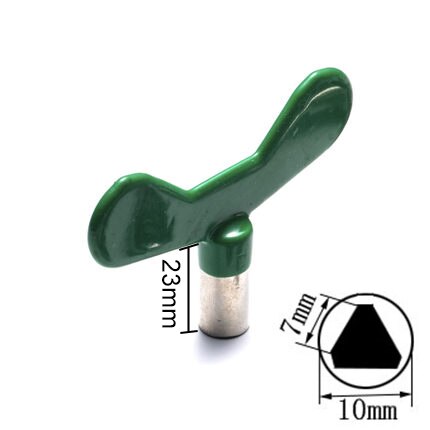 1PCS HSR/Metro Trains Triangle Key Lock Elevator Door Key Multifunction Electric Cabinet keys Universal Cross Key Trash Bin Key: Size H