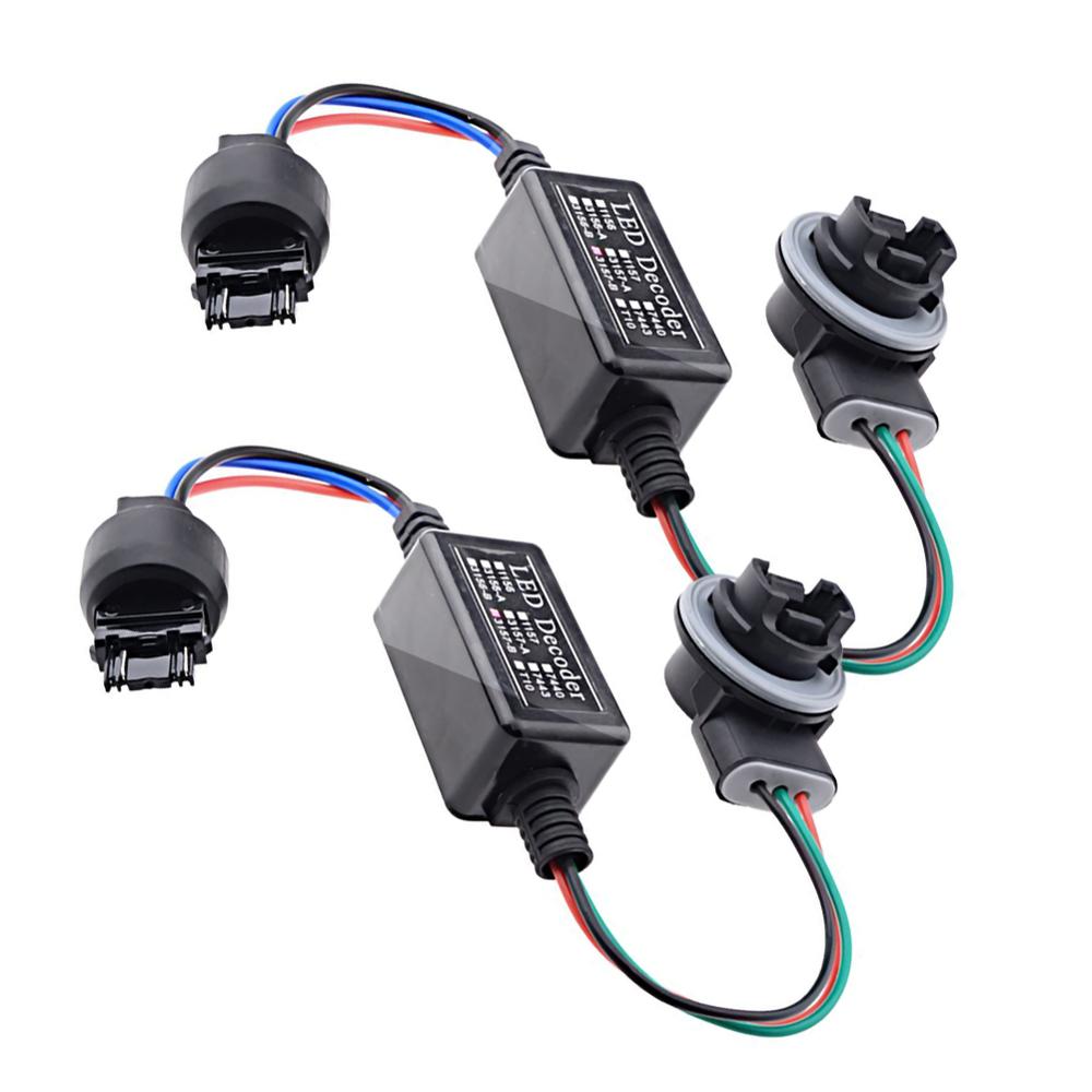 Résistance de charge ampoule, 2 pièces, décodeur pour clignotant LED 3157/ 4157