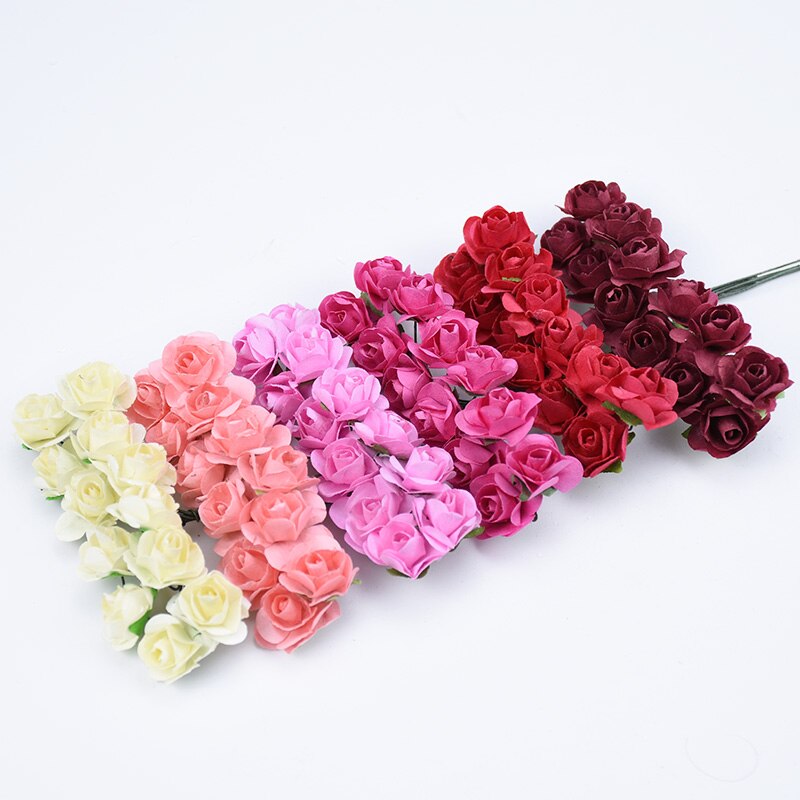 Suef 1Pc Handgemaakte Papier Mooie Bloem Doos Papieren Bloem Simulatie Trompet Rose Bruiloft Decoratie Bloemen @ 3