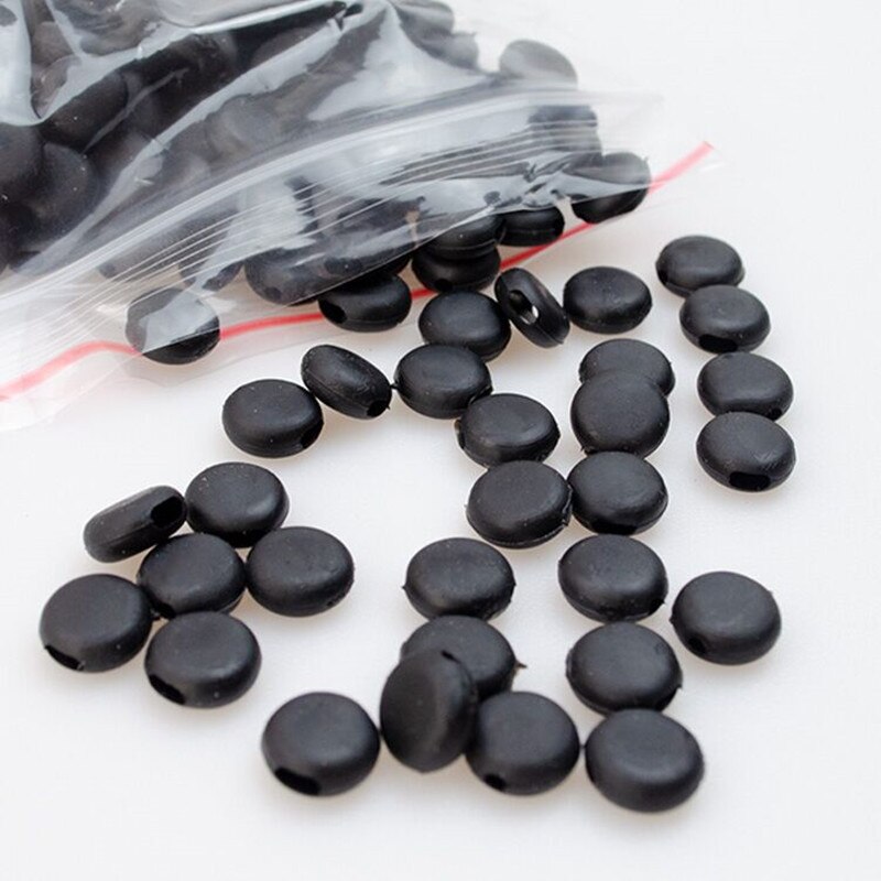 1000Pcs 10Mm Platte Aanpassing Gesp Kralen Silicagel Bottons Voor Masker Elastische Koord Stopper Touw Slot Diy Band cord End