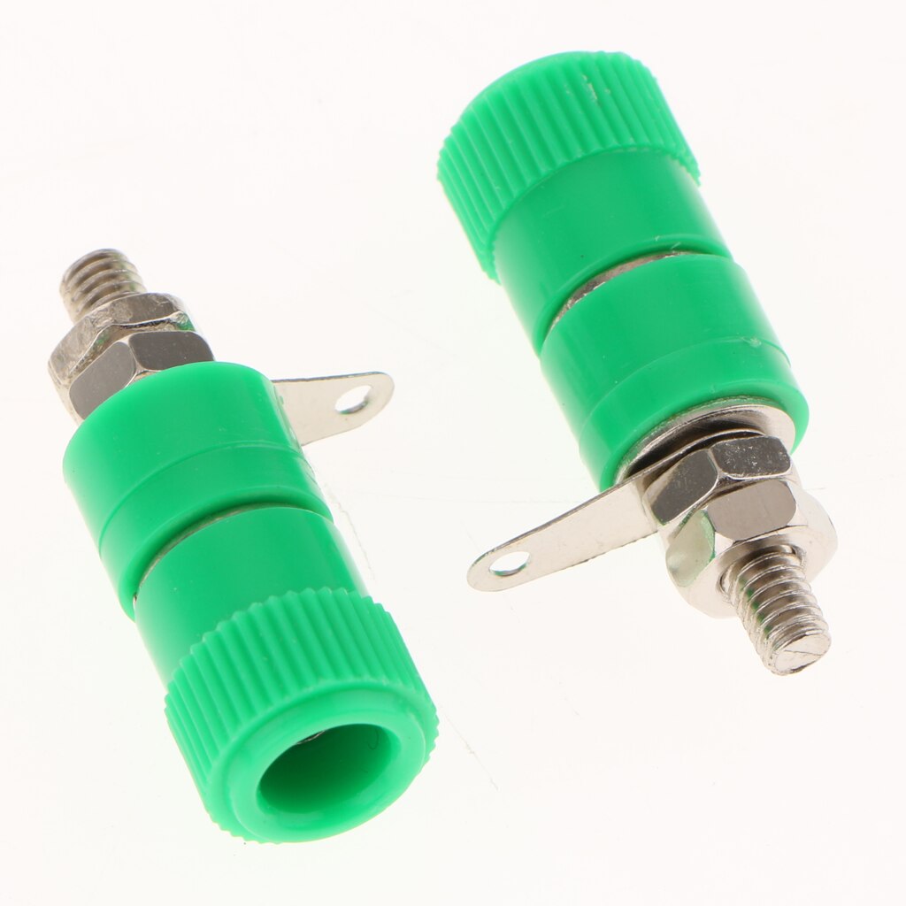 10 Stuks JS-910B 4 Mm Terminals Rood Zwart Connector Versterker Terminal Binding Post Banana Speaker Plug Jack