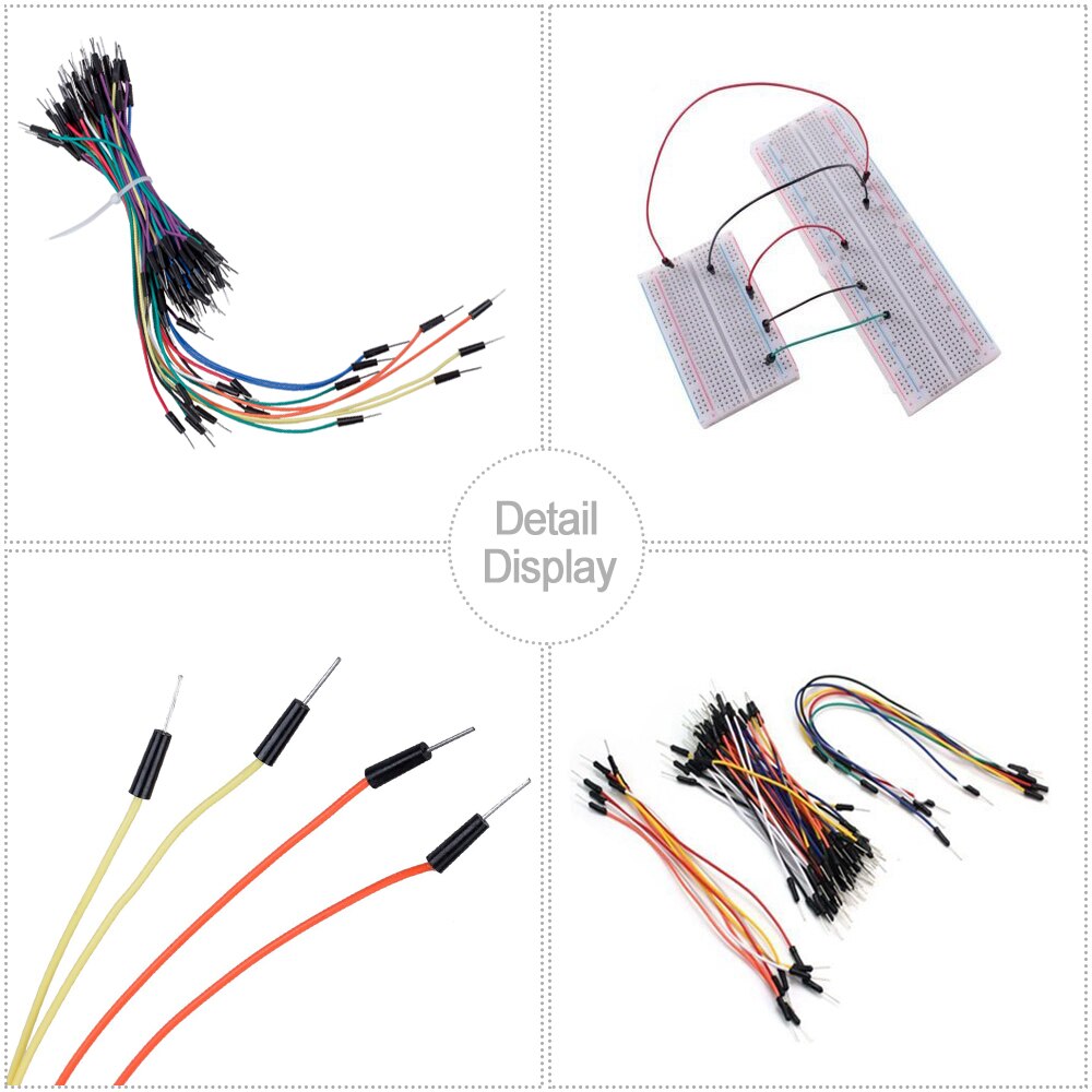 65Pcs Male Naar Male Breadboard Jumper Kabels Draden Starter Kit Voor Bbc Microbit Micro:bit Arduino Raspberry Pi 3 4 Set