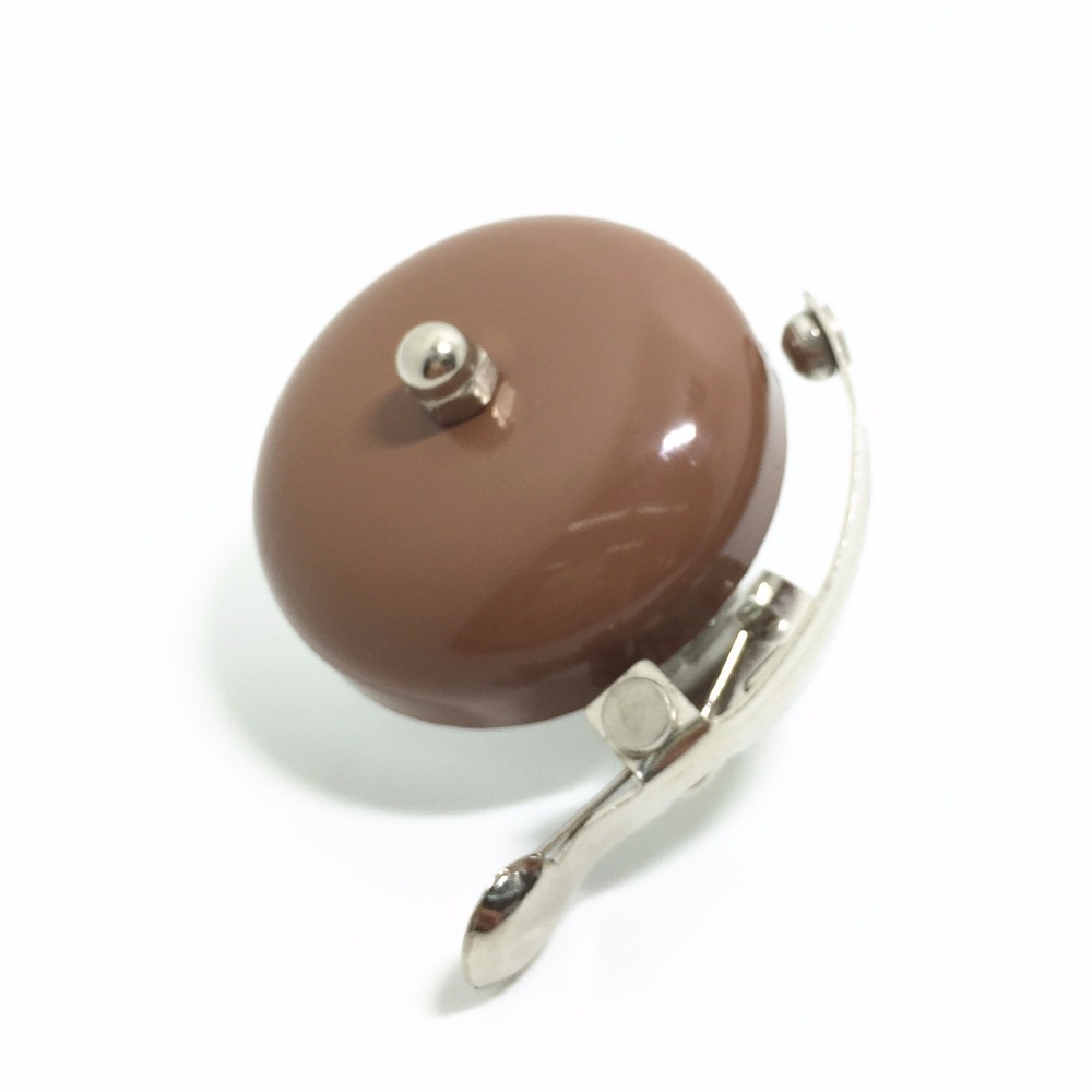 Q1065 freies Fahrrad retro Englisch Glocke Klingeln Glocke Aluminium Silber Kaffee Braun Fahrrad Glocke Jahrgang