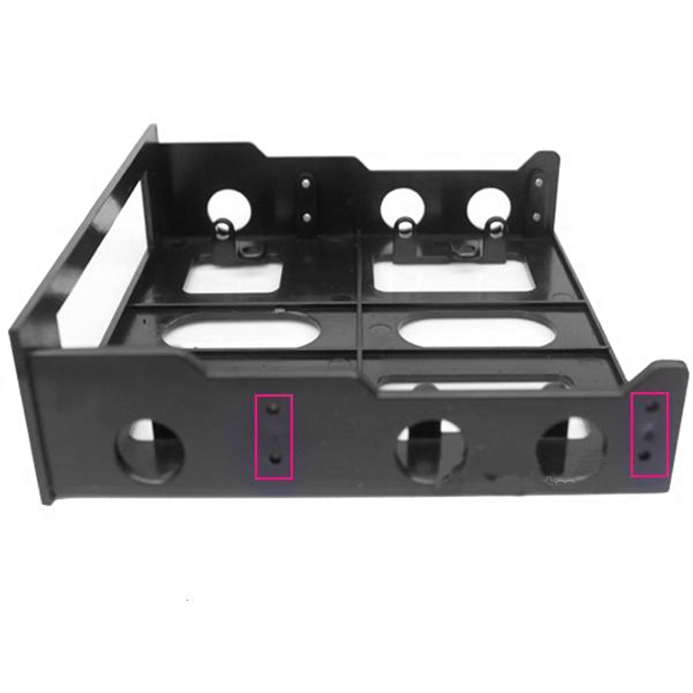 Soporte de montaje de Bahía frontal para unidad de disquete, carcasa de PC de 5,25 a 3,5 pulgadas,