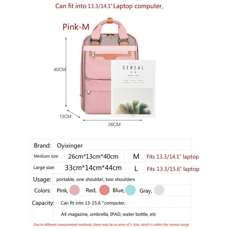 Travel Shoulder Backpacks Children Schoolbags Women Bag Waterproof Nylon Kids Backpack Girls For Middle School Students