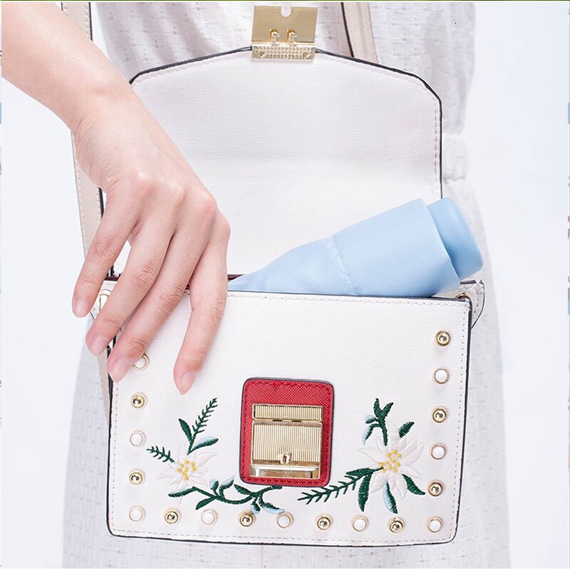 Xiaomi ombrello 50% volte super-breve protable Ultralight di Pioggia Ombrelli UV Antivento impermeabile Uomo donna proprietà Parasole