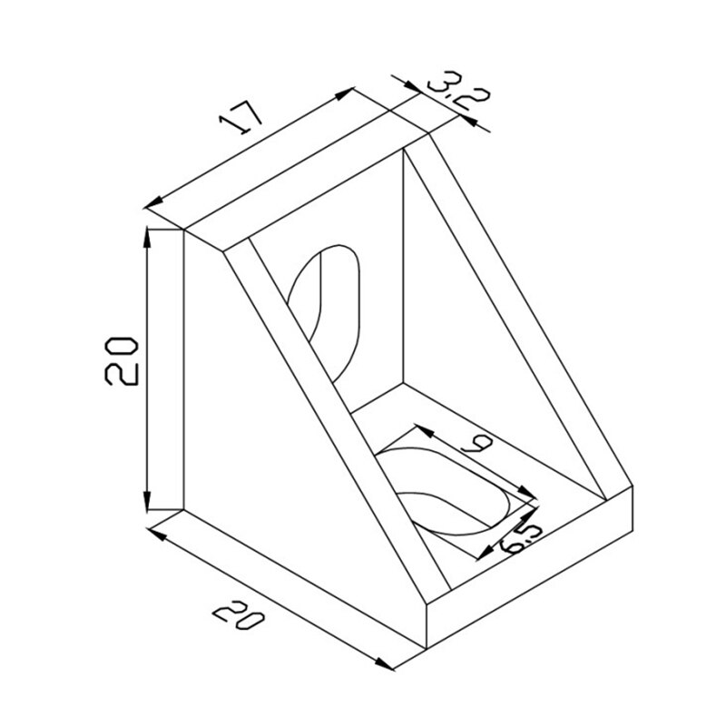 10pcs/25pcs Corner Bracket Right Angle 20 Series Aluminum Brackets for Connector Aluminium Profile CNC Router