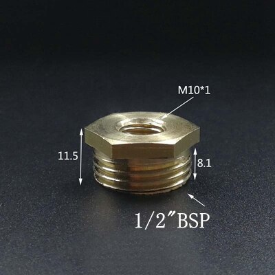 M10 M14 M20 Metric Male To Female Thread Brass Reducer Bushing Reducing Pipe Fitting Coupler Connector Adapter: NO2