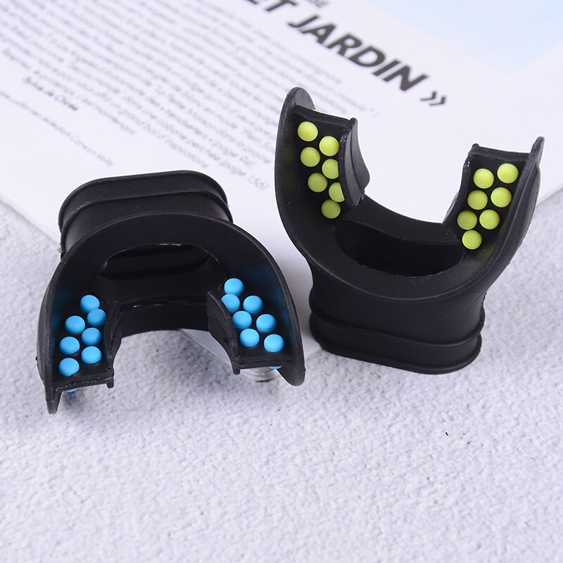 Embout en Silicone de plongée sous-marine onglet régulateur de remplacement tuba confort ajustement embout couleur noir/jaune