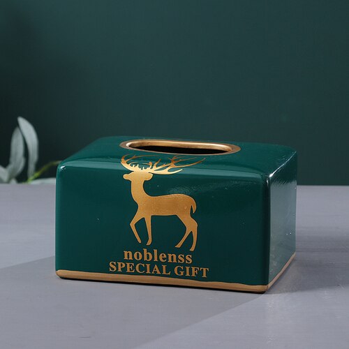 Newyearnew europe keramische tissueboxen, antieke edele huisdecoratie, opbergdoos voor tissues, bruiloft: J