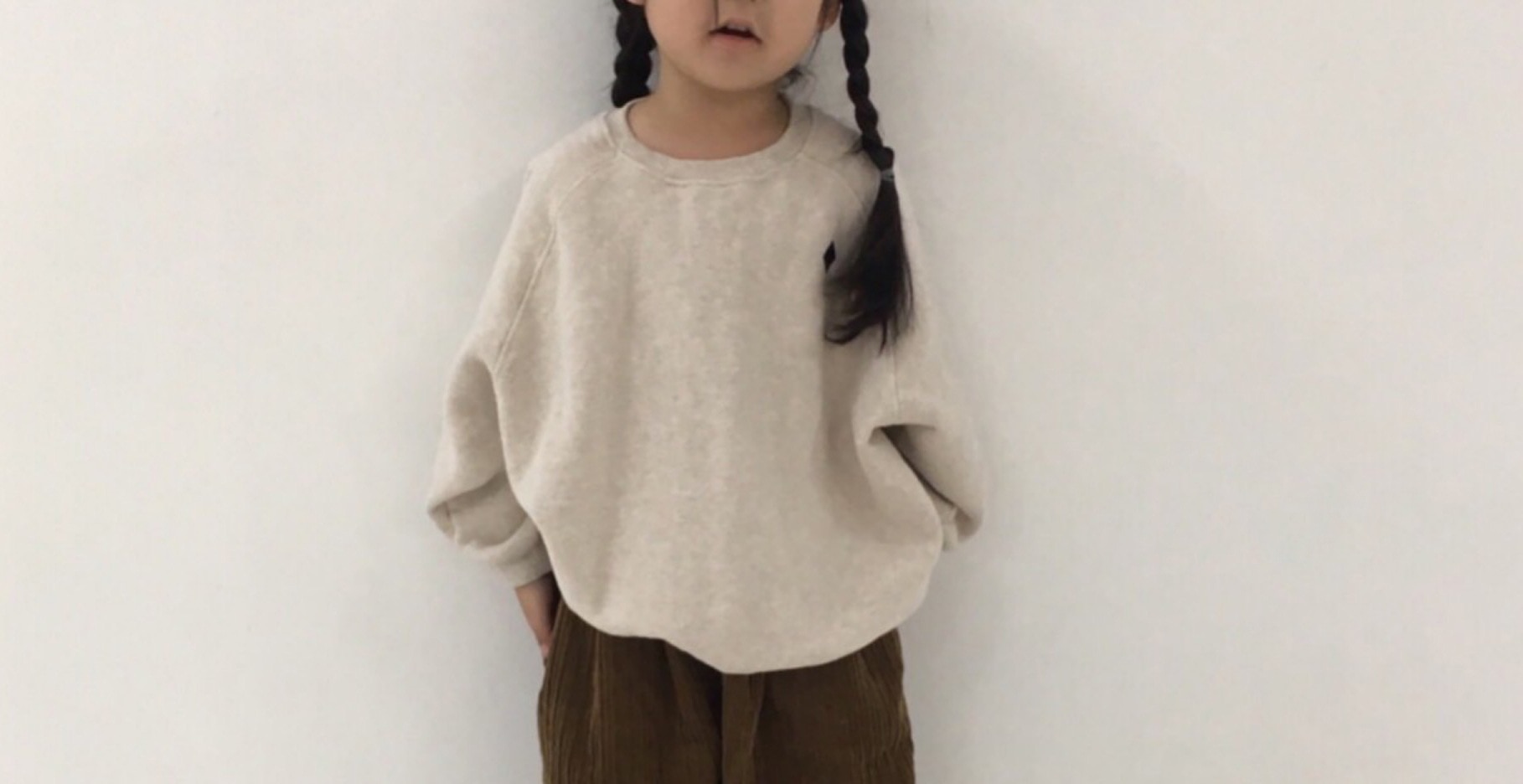 Børns efterår og vinter koreansk børnetøj pullover baby all-match fleece sweater