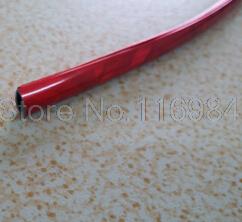 1metres x 6MM CHROME TRIM STRIP BUMPER AIR VENT GRILLE SWITCH RIM MOULDING "U" STYLE: Brittle ice red