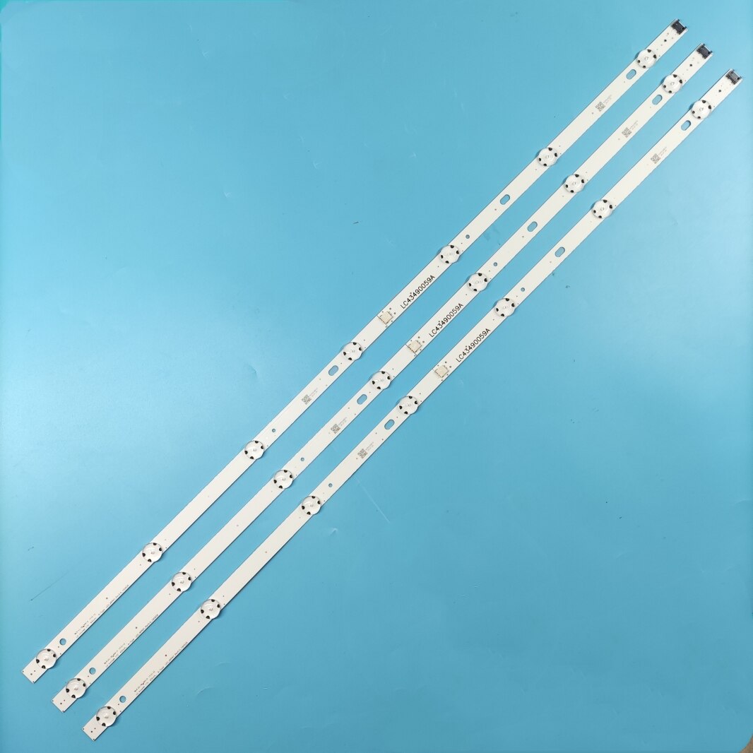 Tira de luces LED de retroiluminación, accesorio para LG 43UJ6300 43UJ6500 43UJ6560 43UJ651V 43UJ561V 43UJ701V 43UK6200 43UJ630V 43UJ635V 43LJ614V, 3 unids/set