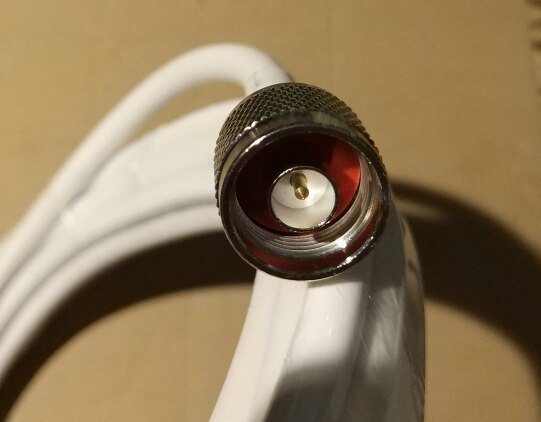 Amplitec 10 Meter Weiß Niedrigen Verlust 5D LMR 50Ohm RF Koaxialkabel N Stecker auf N Stecker Für Signal Verstärker zellular Verstärker