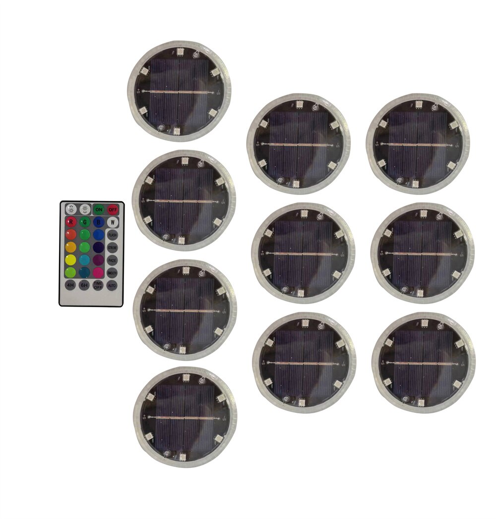 Solar LED Submersible Light Remote Control Underwater Night Lamp Pool Float Light For Swimming Pool Aquarium Fishing Lighting