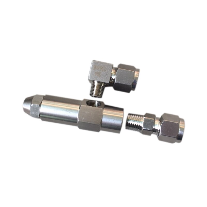 1.0mm Waste Oil Burner Nozzle,Air Atomizing Nozzle,Fuel Oil Nozzle,Full Cone Oil Spray Nozzle-Silver