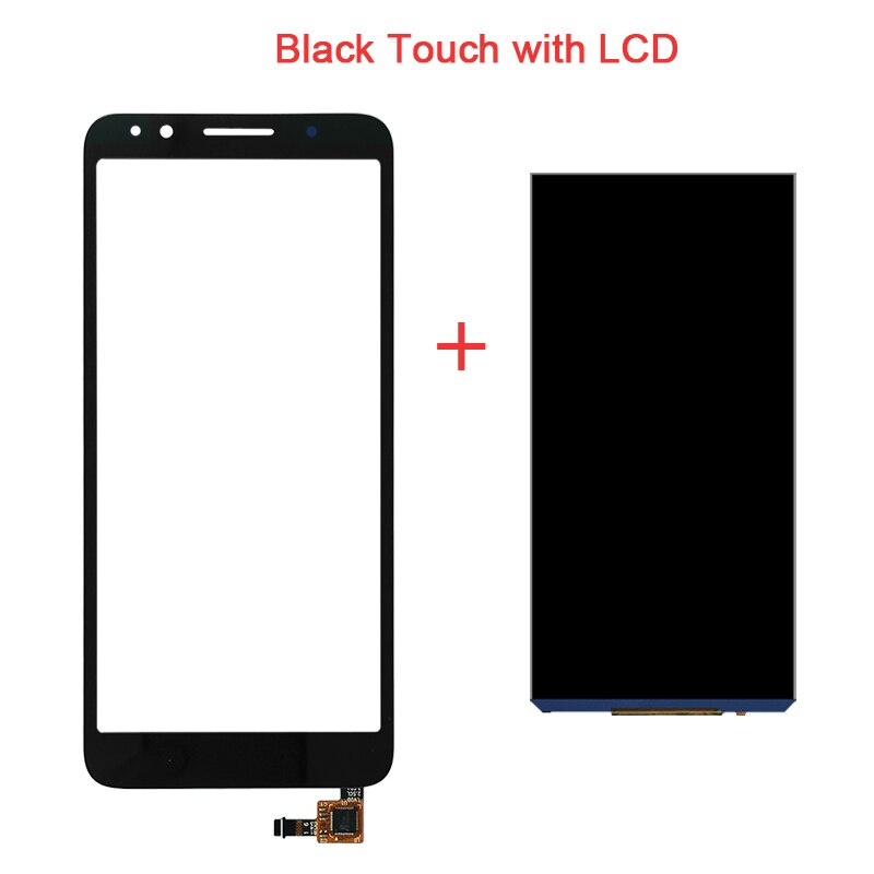 5.3 ''pour Alcatel 1X écran LCD + écran tactile numériseur pour 5059 5059A 5059D 5059I 5059J 5059T 5059X 5059Y: Black touch with Lcd