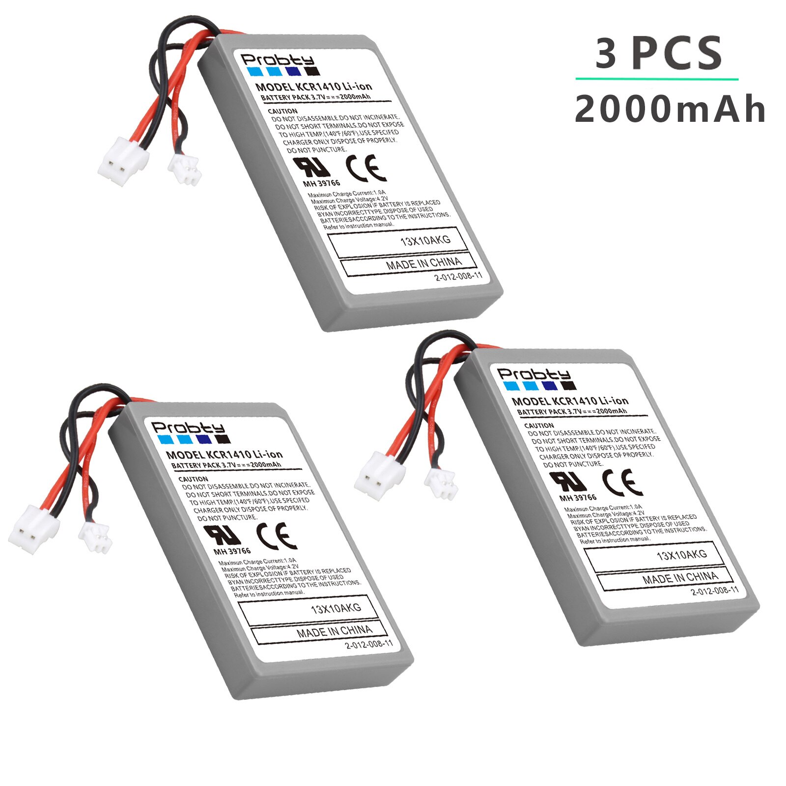 Batterie pour manette de jeu Sony PS4 dualshock 4 V1, contrôleur sans fil Bluetooth, Batteries rechargeables CUH-ZCT1E CUH-ZCT1U: 3 Battery