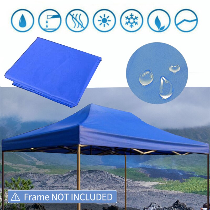 1pcs Tents Top Outdoor Marquee Shade Replacement Red/Blue Fabric 3*4.5m Cover Market Gazebo Garden Canopy Tent Accessories Tarps