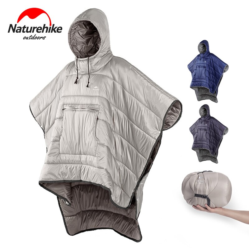 Naturehike Thermische Camping Schlafsack Mantel Stil Tragbare Warme Faul Schlafsack Wasserdichte Reise Wandern Poncho draussen