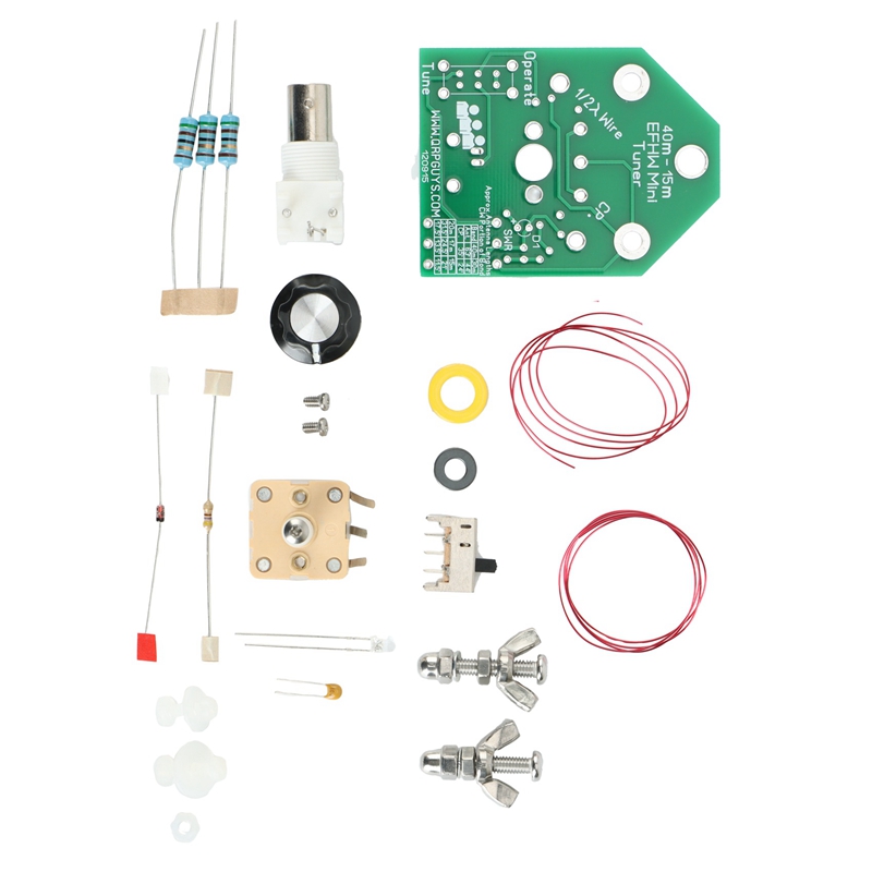 EFHW 40M-15M 5W Mini Tuner Antenna 7M-28MHz Tuner Board: Green