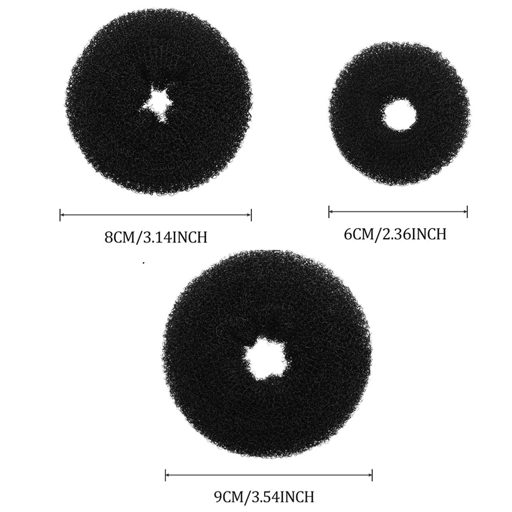 1 unidad de máquina mágica para hacer moños de pelo, moldeador mágico para mujer, diademas de esponja de espuma para Donut, anillo grande fácil, herramientas de estilismo para el cabello, accesorios