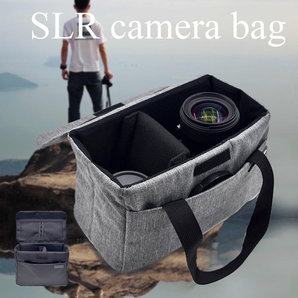 Reizen Praktische Nylon Opvouwbare Bescherming SLR Camera Tas Partitie Insert Padded Lens Gevallen Met Handvat Waterdicht Schokbestendig