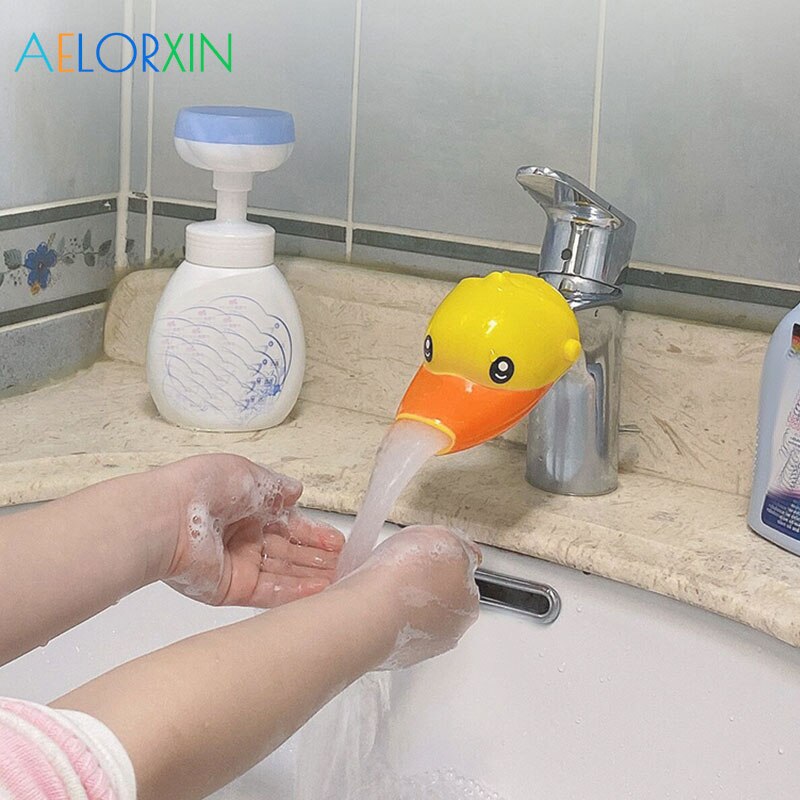 Extension de goulotte de robinet pour enfants, 1 pièce, matériel de Protection de l'environnement, lavage des mains, évier de salle de bain