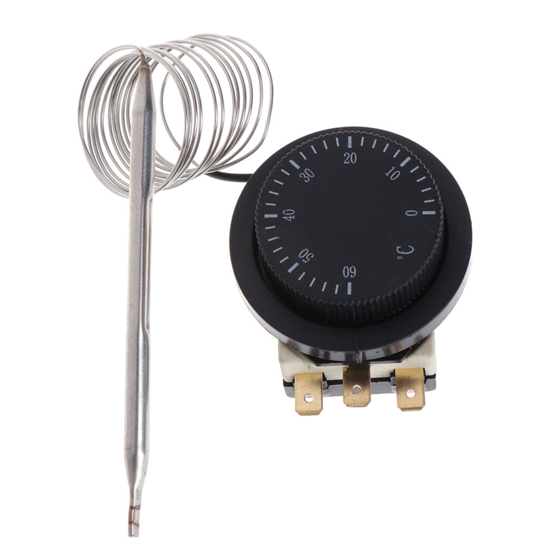 250V/380V 16A 0-60℃ Temperature Control Switch Capillary Thermostat Controlled: Default Title