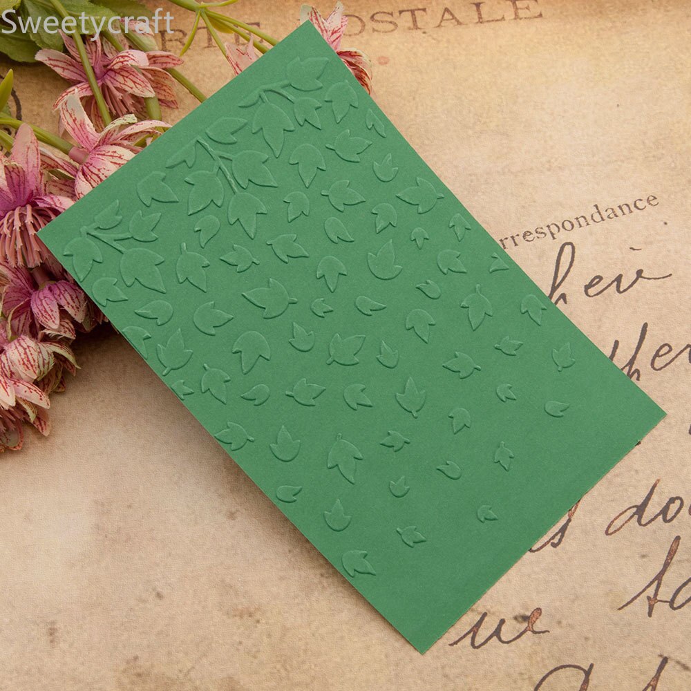 Small Flower Print Plastic Embosser Stencil DIY Embossing Folders For Card Making Supplies Paper Craft Scrapbooking