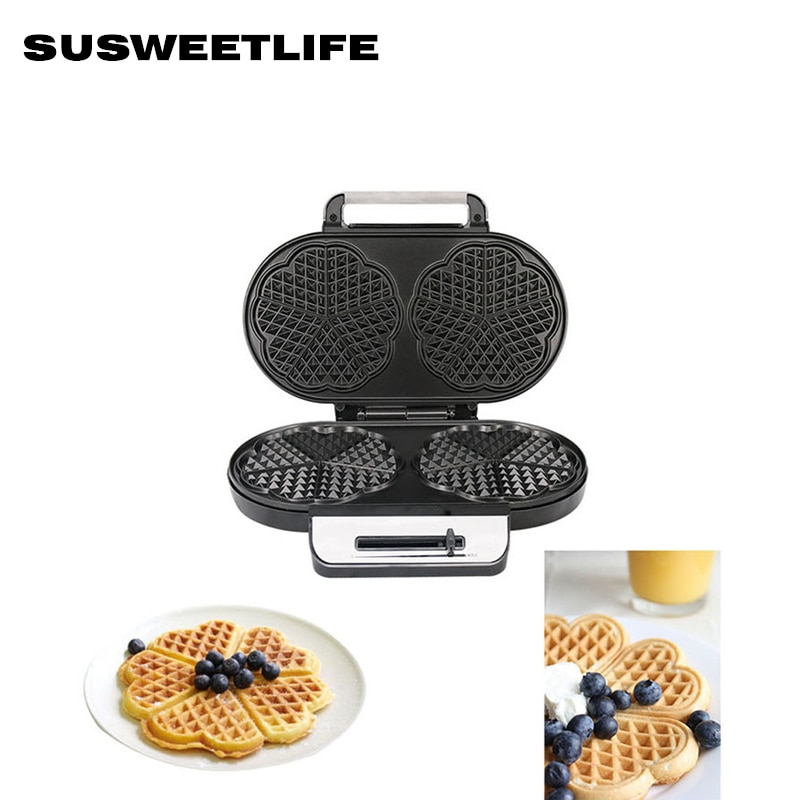 Double-head Mini Waffle Maker Multifunctional Home Cake Maker Breakfast Maker Toaster Electric Baking Pan