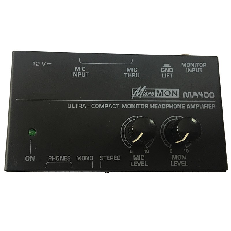 Ma400 Headphone Preamplifier Microphone Preamplifier Headphone Preamplifier Personal Monitor Mixer,Eu Plug: Default Title