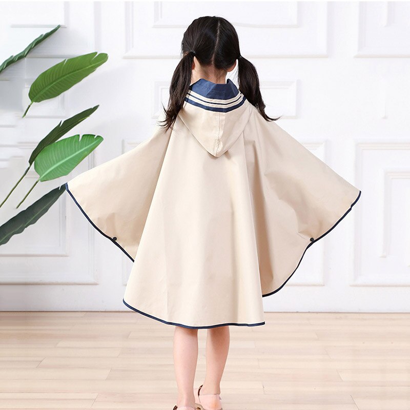 Chubasquero Impermeable para niños y niñas, Poncho con capucha, Impermeable, Japón