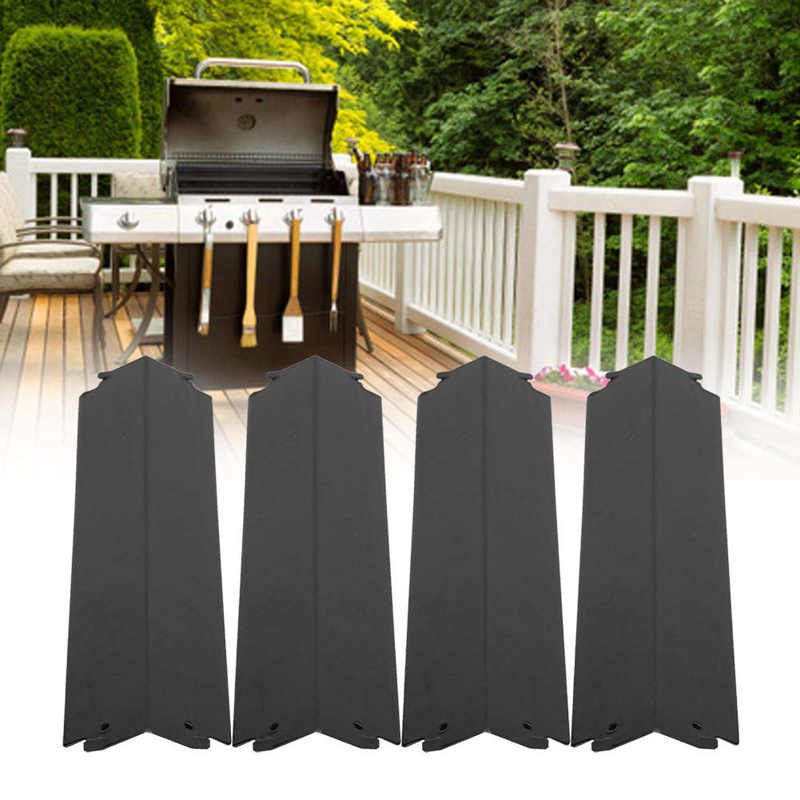 4Pcs Barbecue Stainless Steel Gas Grill Heat Plate BBQ Heat Tents Replacement for Charbroil Kitchen Cooking Tools Accessories