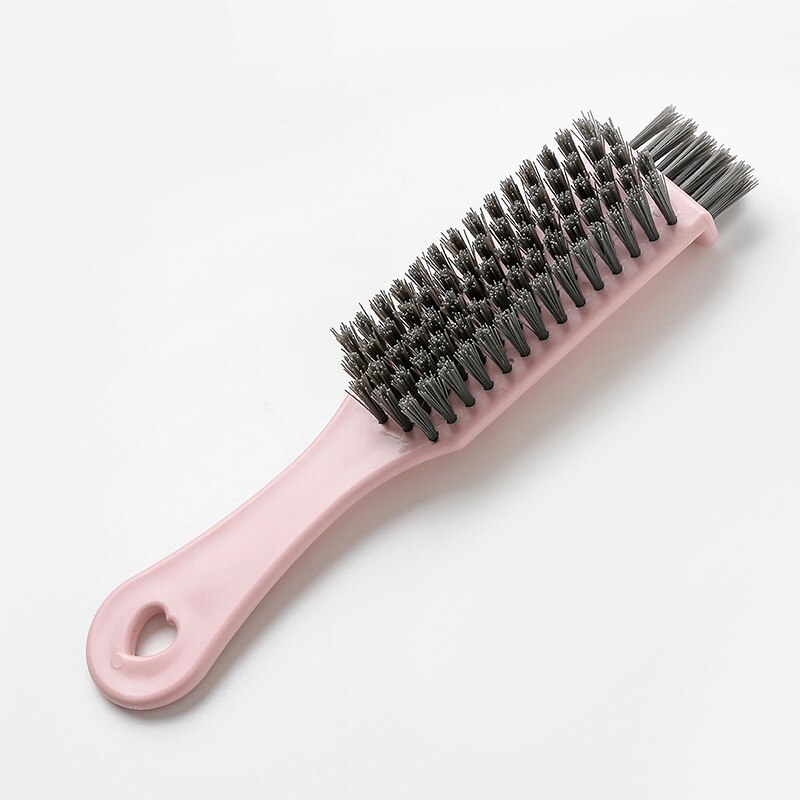 Shoes Brush Sneaker Boot Shoes Cleaning Brushes Cleaner Plastic Household Laundry Boot Leather Shoes Cleaner: Pink