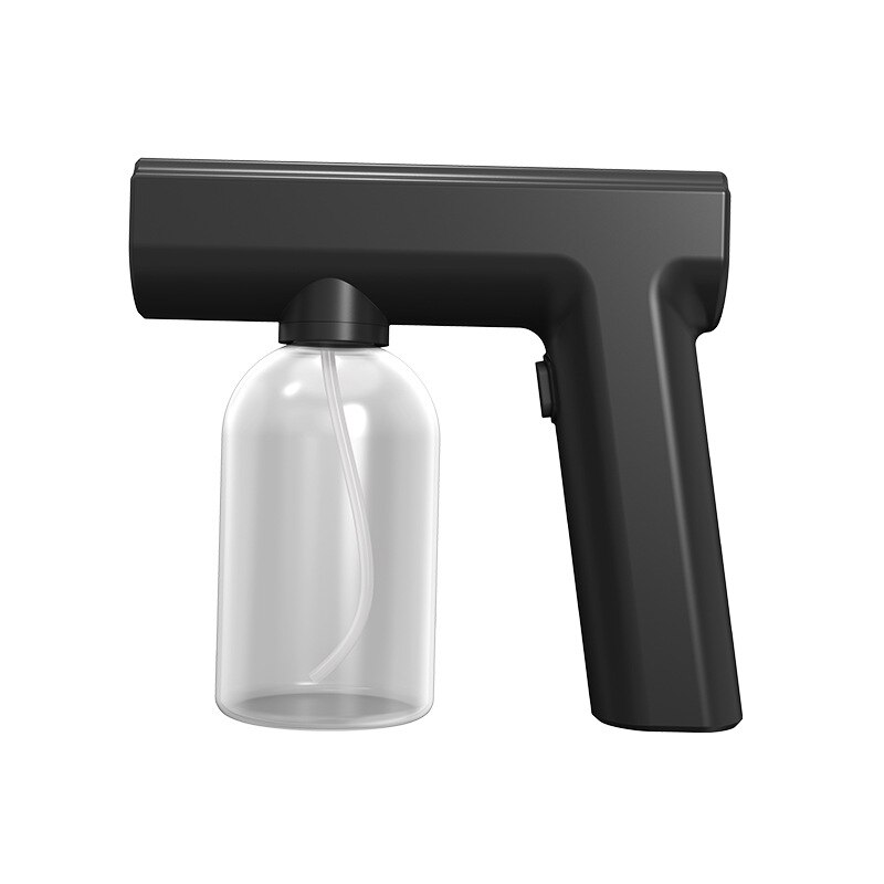 300ml Hand-held Atomizer Spray Gun Nano Mist Sprayer Santitizer Machine Cordless Electric ULV Fogger For Office Garden Sprayer: black