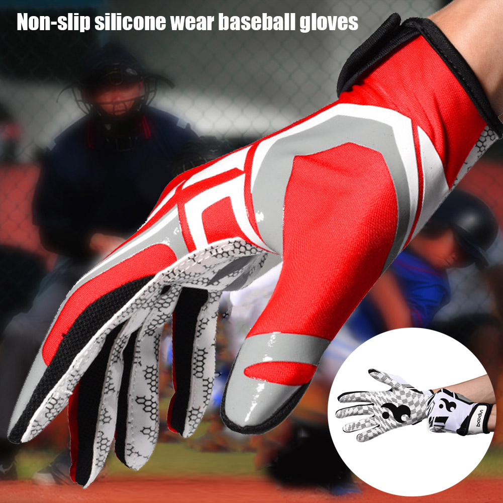 Udendørs sportshandsker skridsikre silikone slidbestandige handsker til baseball fitness aktiviteter bhd 2