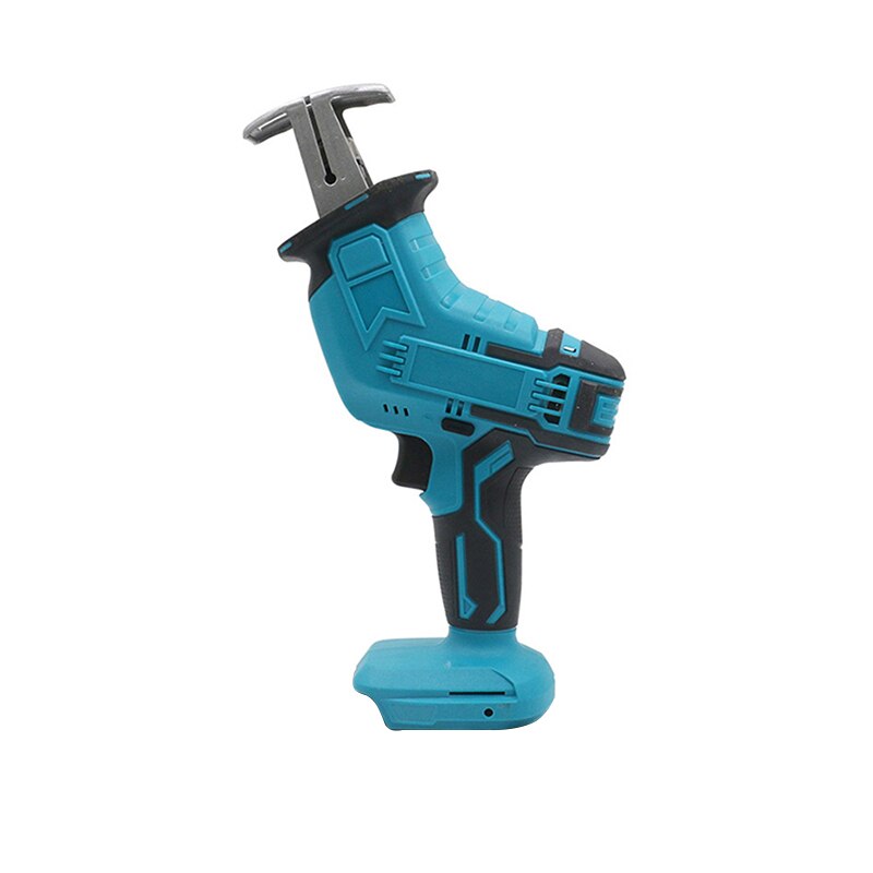 18v elektrische reciprozaagbladen, draadloos, tafelmodel, mini, draagbaar, tuinzaag, accu, oplaadbare kettingzaag, houtgereedschap: Blauw zonder zaagblad