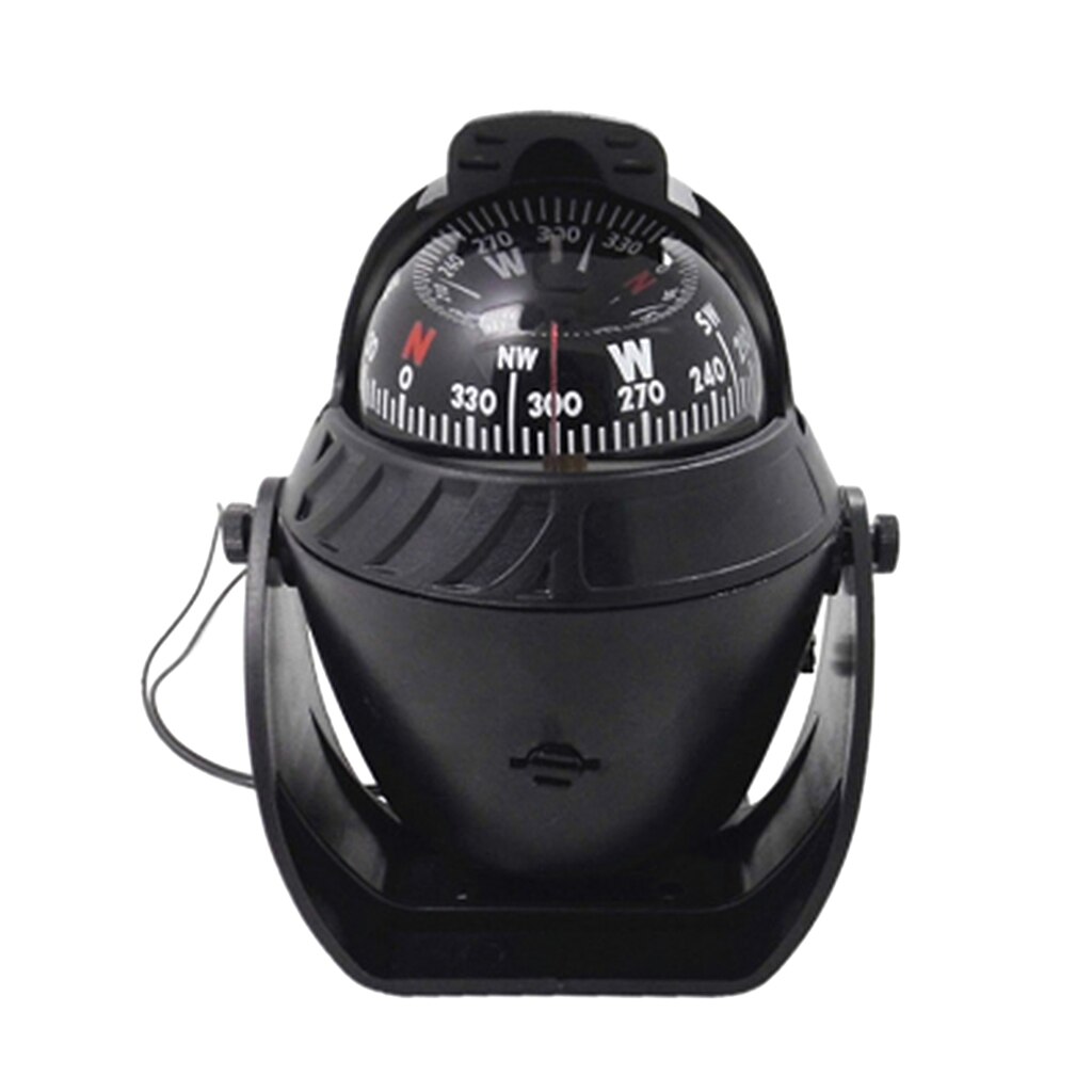 Adjustable Black Pivoting Compass Dashboard Dash Mount Marine Boat Truck Car