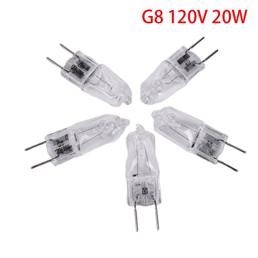 10 Stks/partij G8 120V 20W Halogeen Verlichting Lamp Volt G8 Pin Halogeenlamp