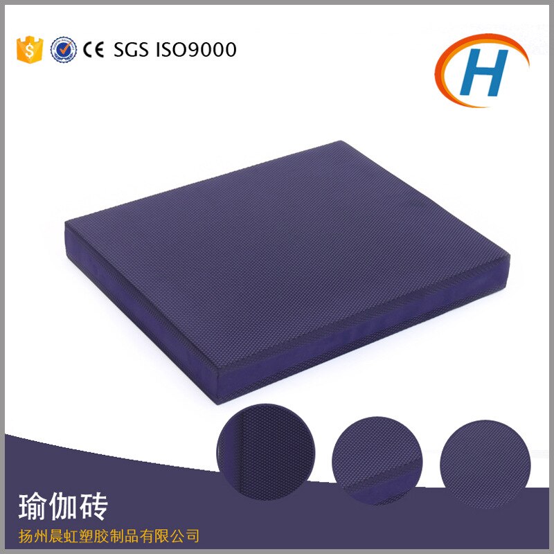 Tpe 40*50*6cm fabrikverkauf grüne balancematte tpe yoga balance weiche pedale rutschfeste fitnessmatte 6cm dick