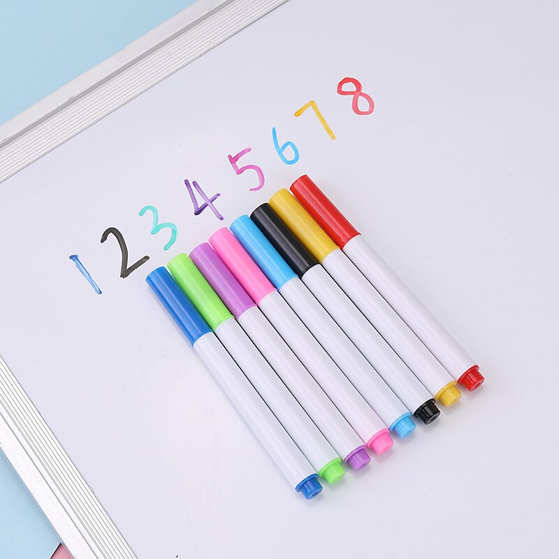 SEWACC Dry Erase White Board Marker, 6pcs 0.5mm Fine Tip Whiteboard Pens Reusable Whiteboard Markers For Calendar Boards: Markers