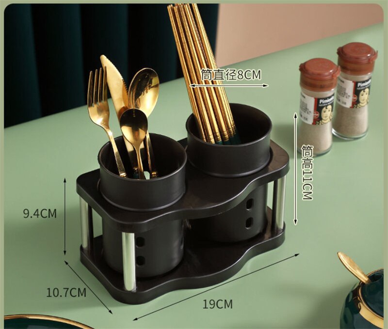 Kitchen Spoon Holder Chopstick Drainer Rack Cutlery Fork Storage Holder Tableware Knife Dryer Drainboard Utensils Organizer K167: E