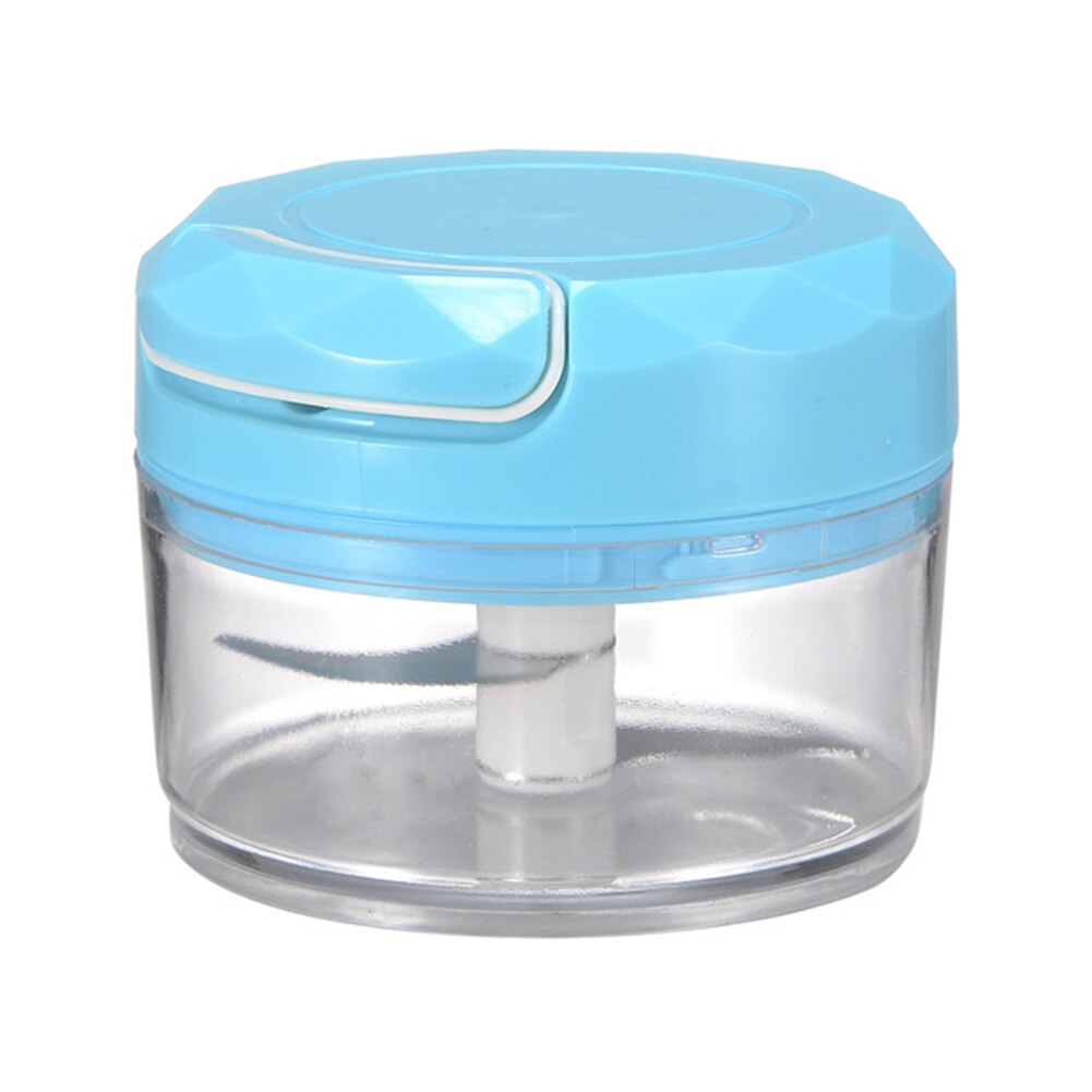 Rustfrit stål manuel hvidløg presser knuser klemme madlavning chopper løgskærer vegetabilsk frugt ingefær hvidløg knuser: Blå