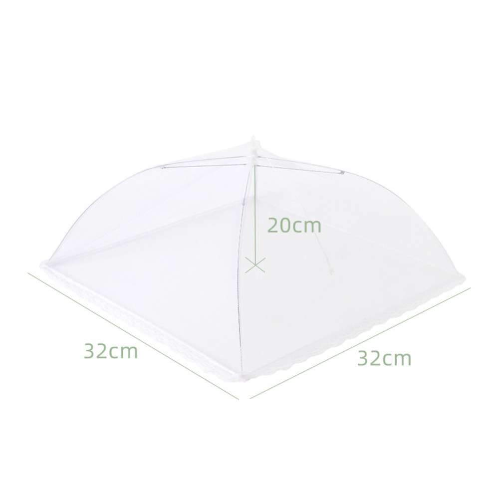 Collapsible Mesh Food Covers Anti-Flying Protective Food Tent Household Dish Lid Dining Table Insect Proof Cover: Brown