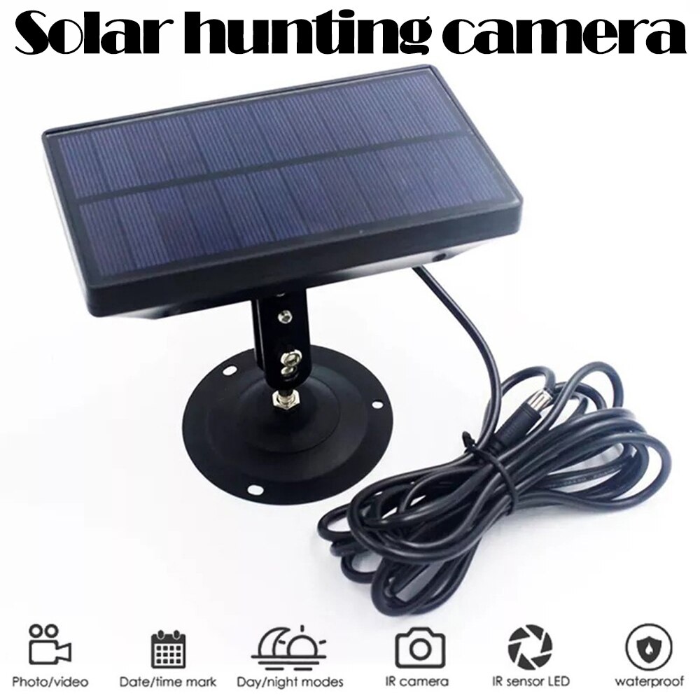 Outdoor Solar Panel Hunting Trail Camera Power Supply Charger Battery 1800mah 9V Waterproof Rechargeable Battery For All Cameras
