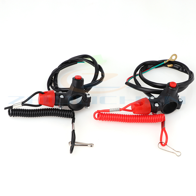 Off Tether Safety Stop Kill Switch Push Button For 2 Stroke Mini Moto Dirt ATV Quad 4 Wheeler Minimoto Pocket Bike