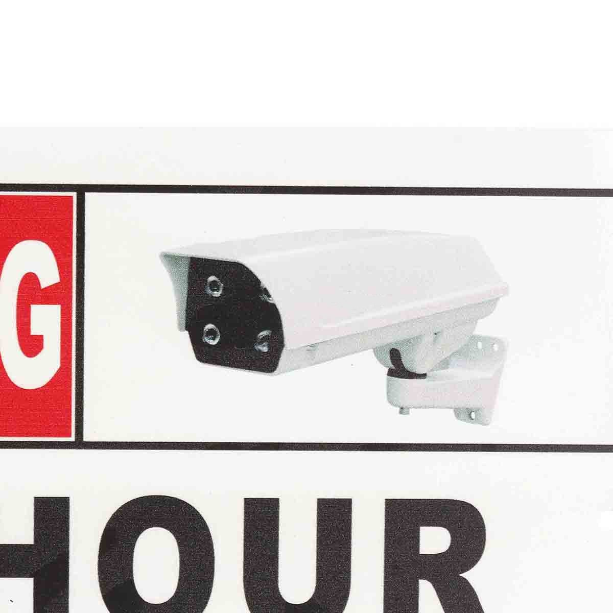 24 Uur Online Remote Video Surveillance Beveiliging Cctv Camera Metal Sign Decal