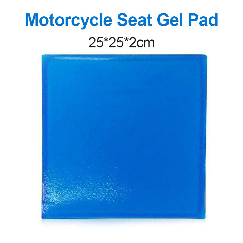 ! diy motorcykel sæde gel pad støddæmpningsmåtte blød pude til motorcykel bil stol pude motorcykel tilbehør: 25 x 25 x 2cm