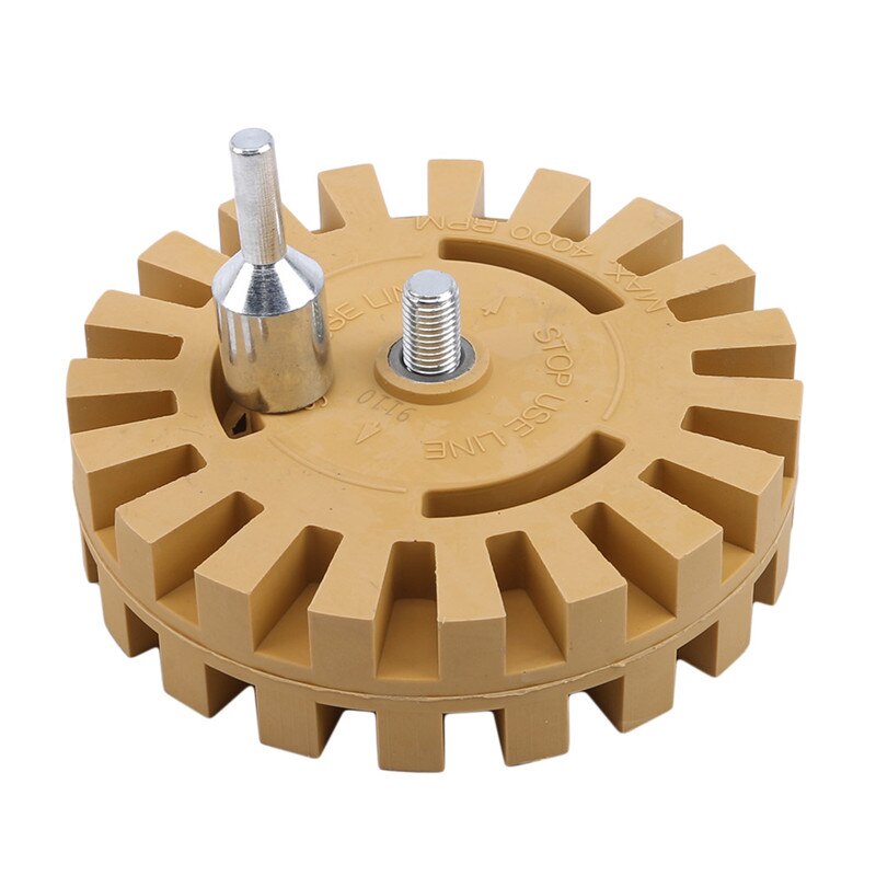 Roue de gomme en caoutchouc pour enlever la colle de voiture autocollant adhésif outil de peinture de réparation automatique disque de dégommage pneumatique: 25mm